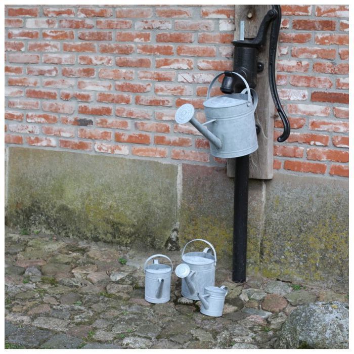 Regadera de zinc - ESSCHERT DESIGN - 3,5 L - Gris - Acero galvanizado - Manual