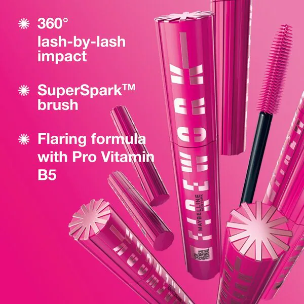 Maybelline New York Lash Sensational Firework Μαύρη Αδιάβροχη Μάσκαρα 6ml
