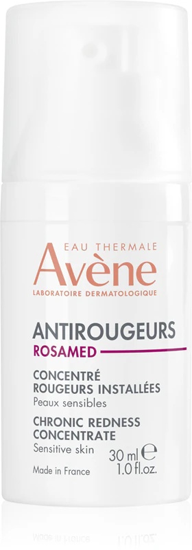 Avène Antirougeurs Rosamed hroniska apsārtuma koncentrāts krēms jutīgai ādai pret apsārtumu un paplašinātiem kapilāriem.