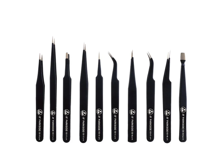 Conjunto de 10 pinças antiestáticas PARKSIDE®