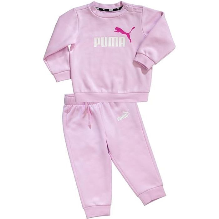 Chándal Puma rosa perla para niña