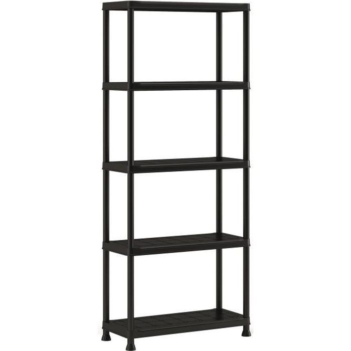 Storage shelf - KETER - PLUS SHELF 75/5 - 5 shelves - Black