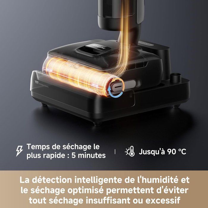 DREAME H15 Pro FoamWash - Aspirateur Laveur - Nettoyage Ciblé - Solution à Rapport Intelligent - Bras Robotisé IA 2.0- TangleCut 2.0