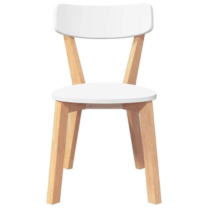 vidaXL Chaises à manger 2 pcs bois massif caoutchouc, chaise à dîner, chaise, chaise de salon, chaises à dîner, chaise de 4102434