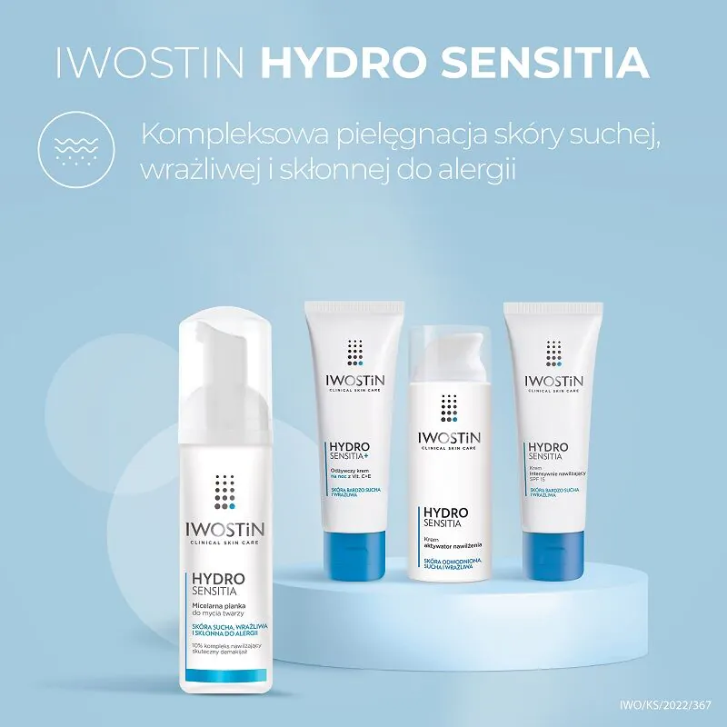 Iwostin Hydro Sensitia Pianka do mycia twarzy i demakijażu