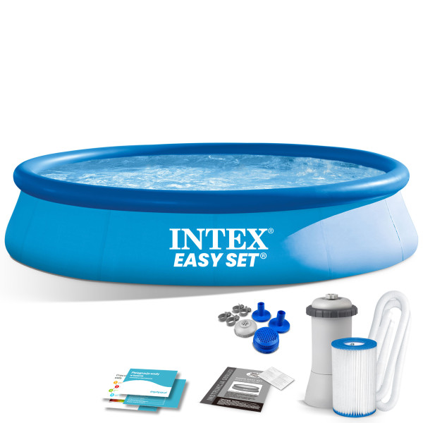 Basen ogrodowy pompa pokrywa 9w1 396x84 Intex