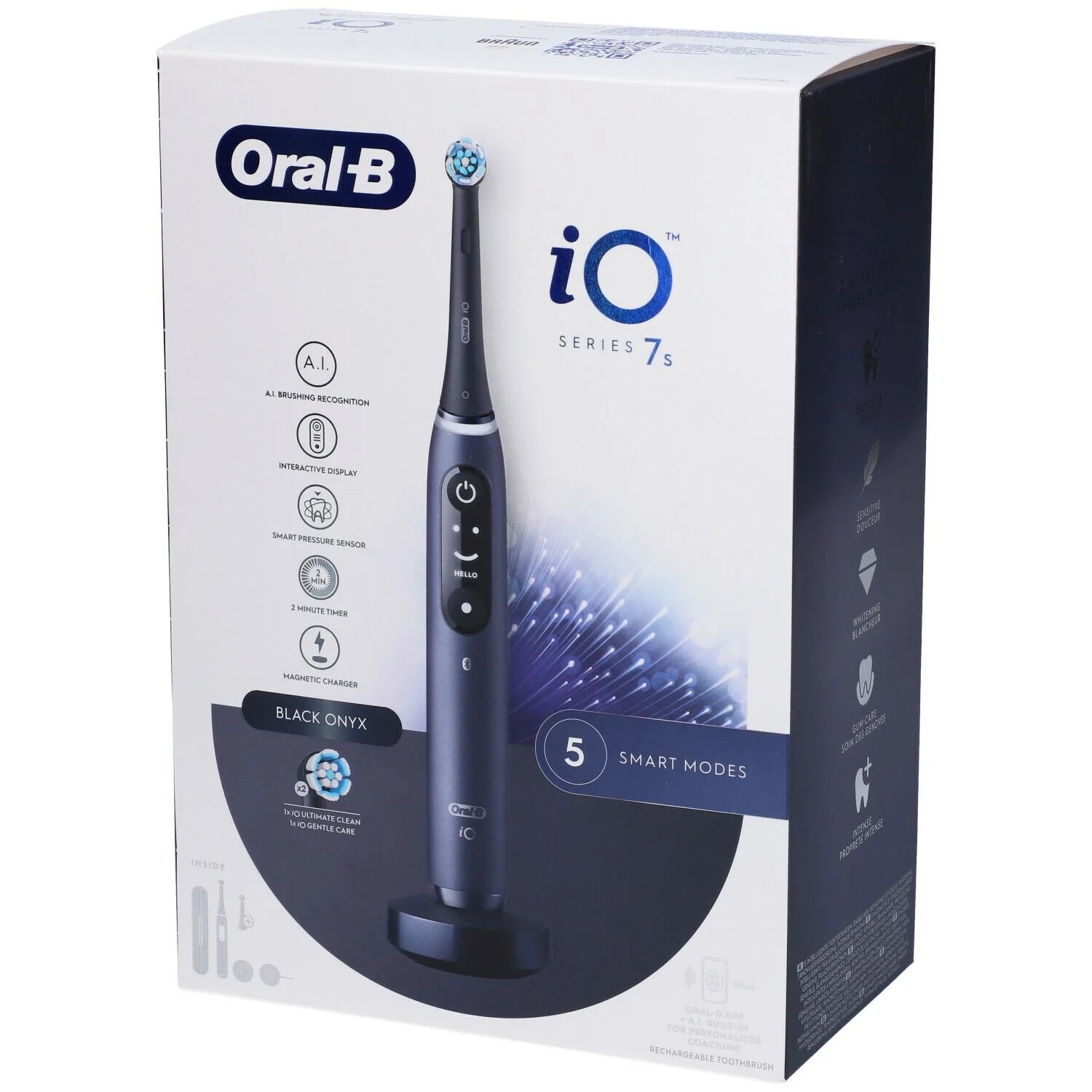 ORAL-B Oralb Io 7 Black Spazz+2 Nachfüllpackungen