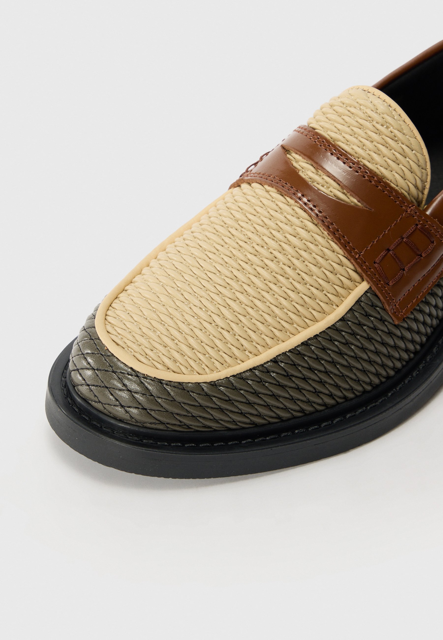 Filling Pieces LOAFER REED - Slimme instappers - beige/groen