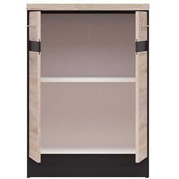 JUNONA 60 cm keukenonderkast - 2 deuren - werkblad - Sonoma eikenhout