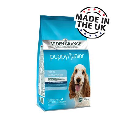 Arden Grange Puppy/Junior - Reich an frischem Hühnchen