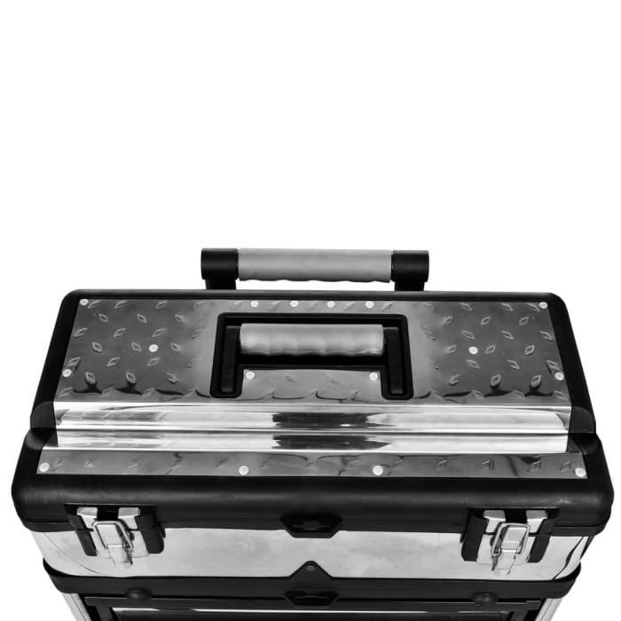KAI Caisse valise coffre boîte à outils à roulette