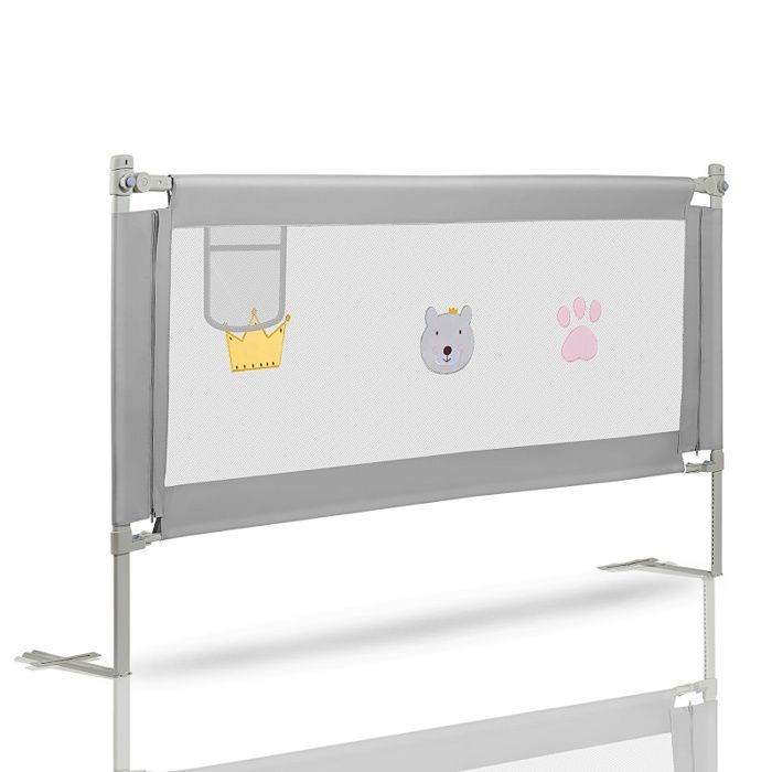 Barrière de lit pour bébé 180CM Barrière de Sécurité Enfant Lit barrière de protection protection contre les chutes