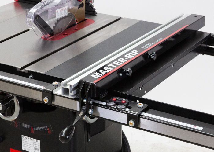 Workshop table saw, 250 mm diameter, 1.65 kW, 230 V, 91 cm stop, MW-Tech TZ2M36