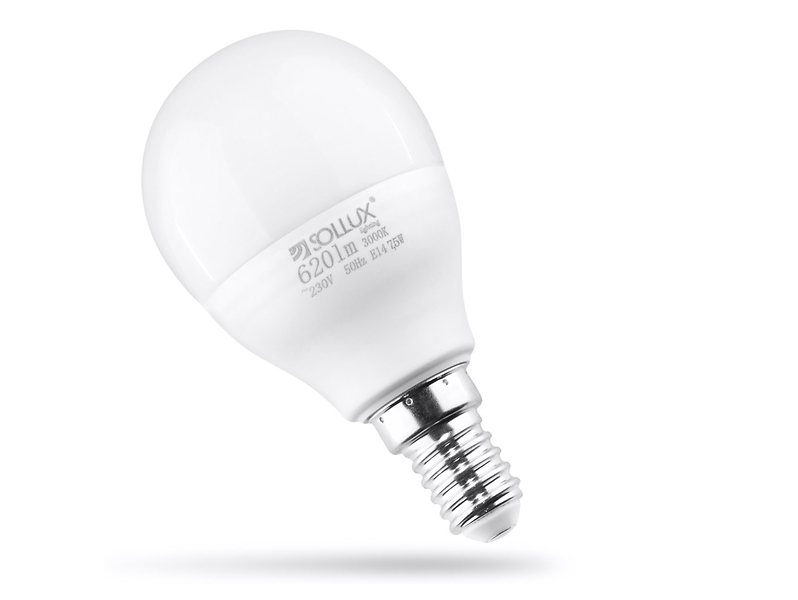 Żarówka LED E14 7,5W z ciepłą barwą światła