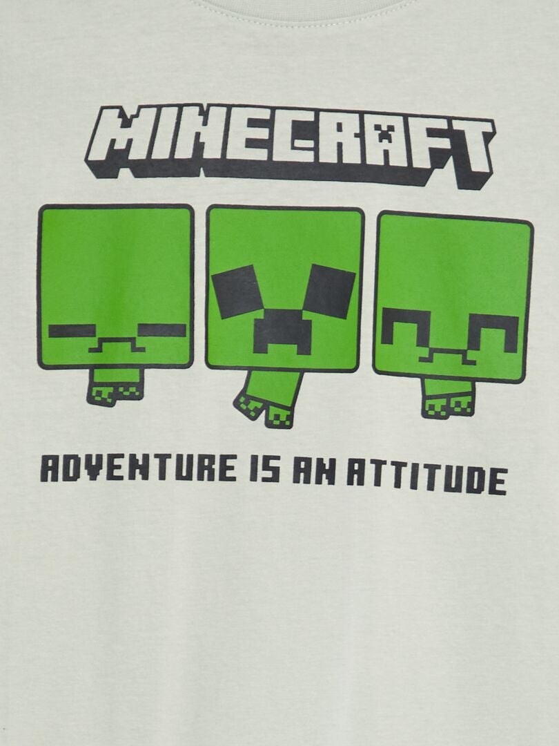 Koszulka bawełniana „Minecraft” – niebieska
