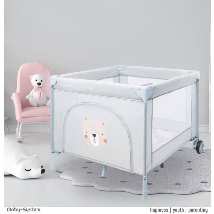 NC Travel Cot, Easy-to-Fold Travel Cot, Mattress, Carry Bag