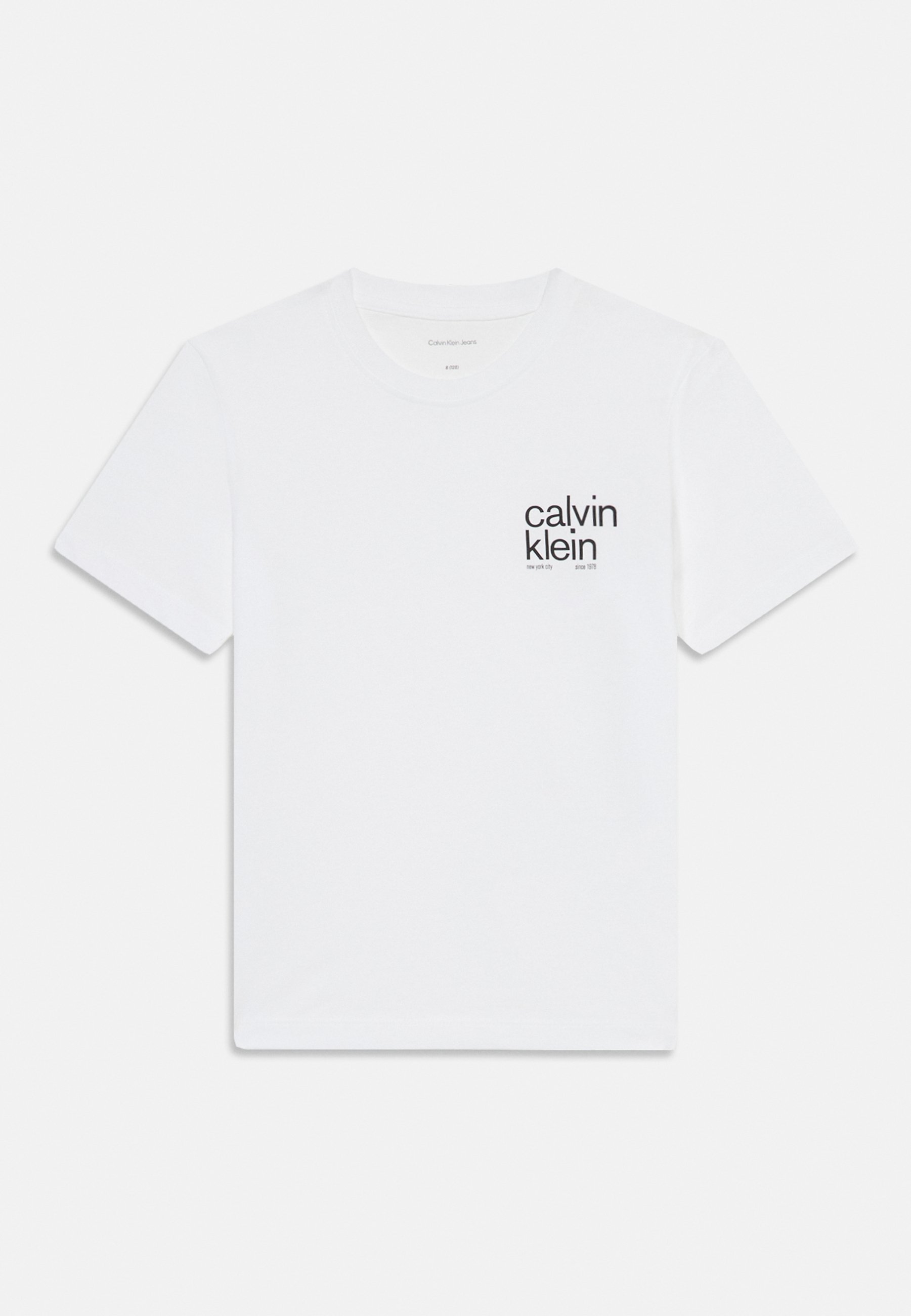 Calvin Klein Jeans SMALL GRAPHIC UNISEX - T-shirt met print - helder wit