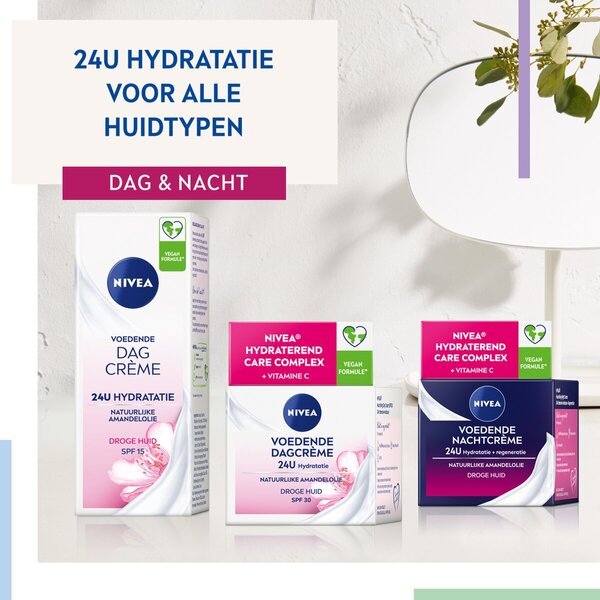NIVEA hranilna dnevna krema z zaščitnim faktorjem 15<br>50 ml - za suho kožo