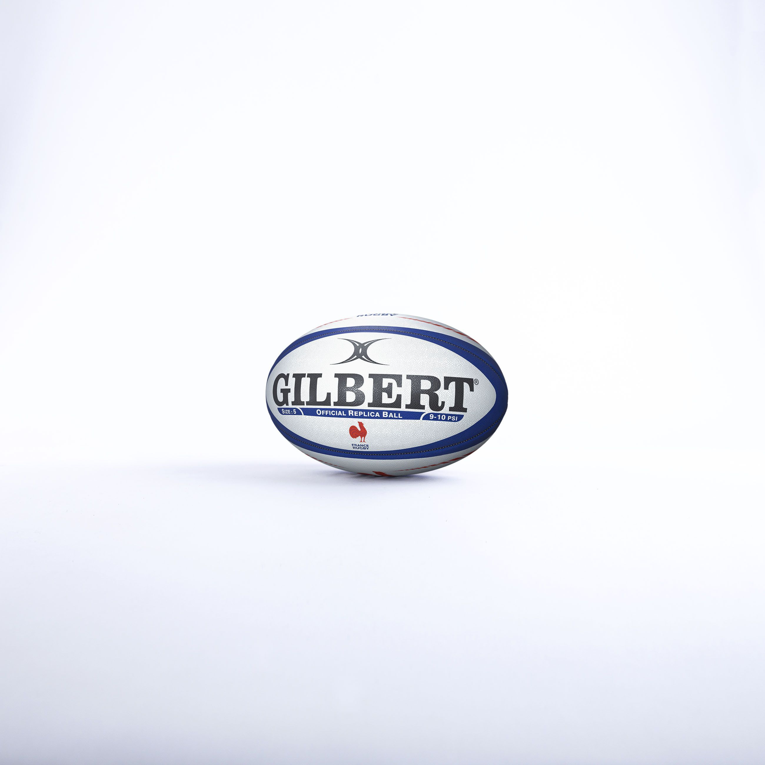 Replica del pallone da rugby francese - GILBERT - Confezione da 5