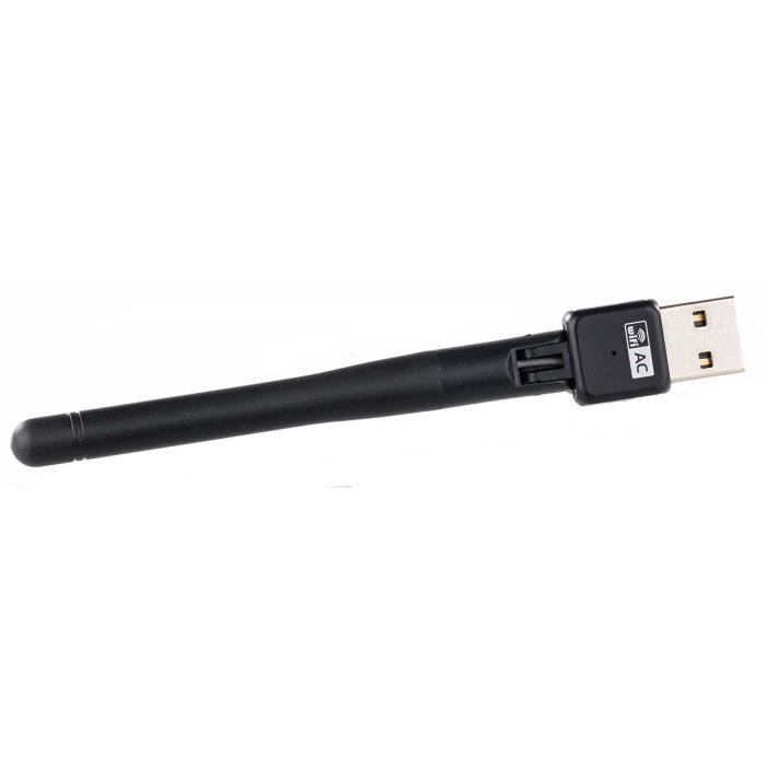 7LINKS WiFi USB-adapter - AC 600 Mbps - Dual-band 2,4/5 GHz - 3 dBi-antenne - Compatibel met alle standaarden