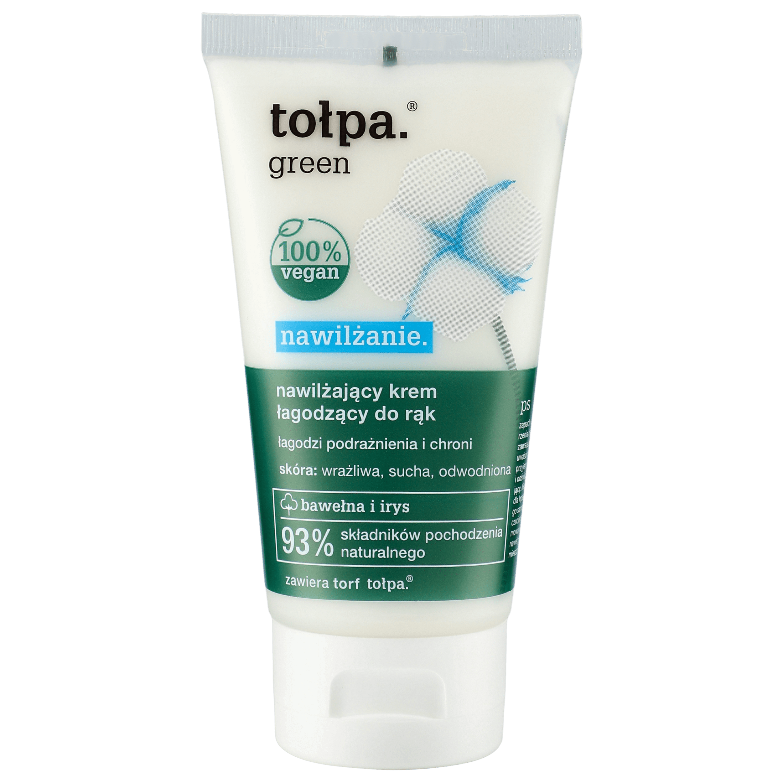 Tołpa moisturizing and soothing hand cream 75ml Green