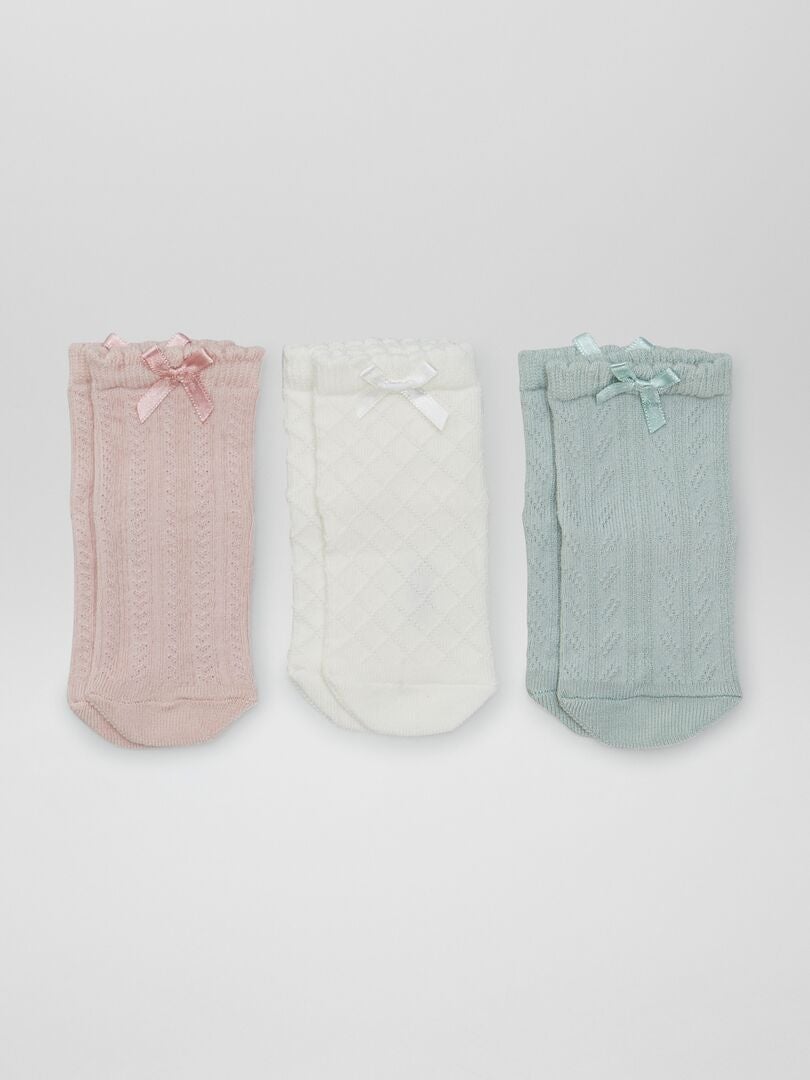 Conjunto de calcetines estampados - 2 pares - ROSA