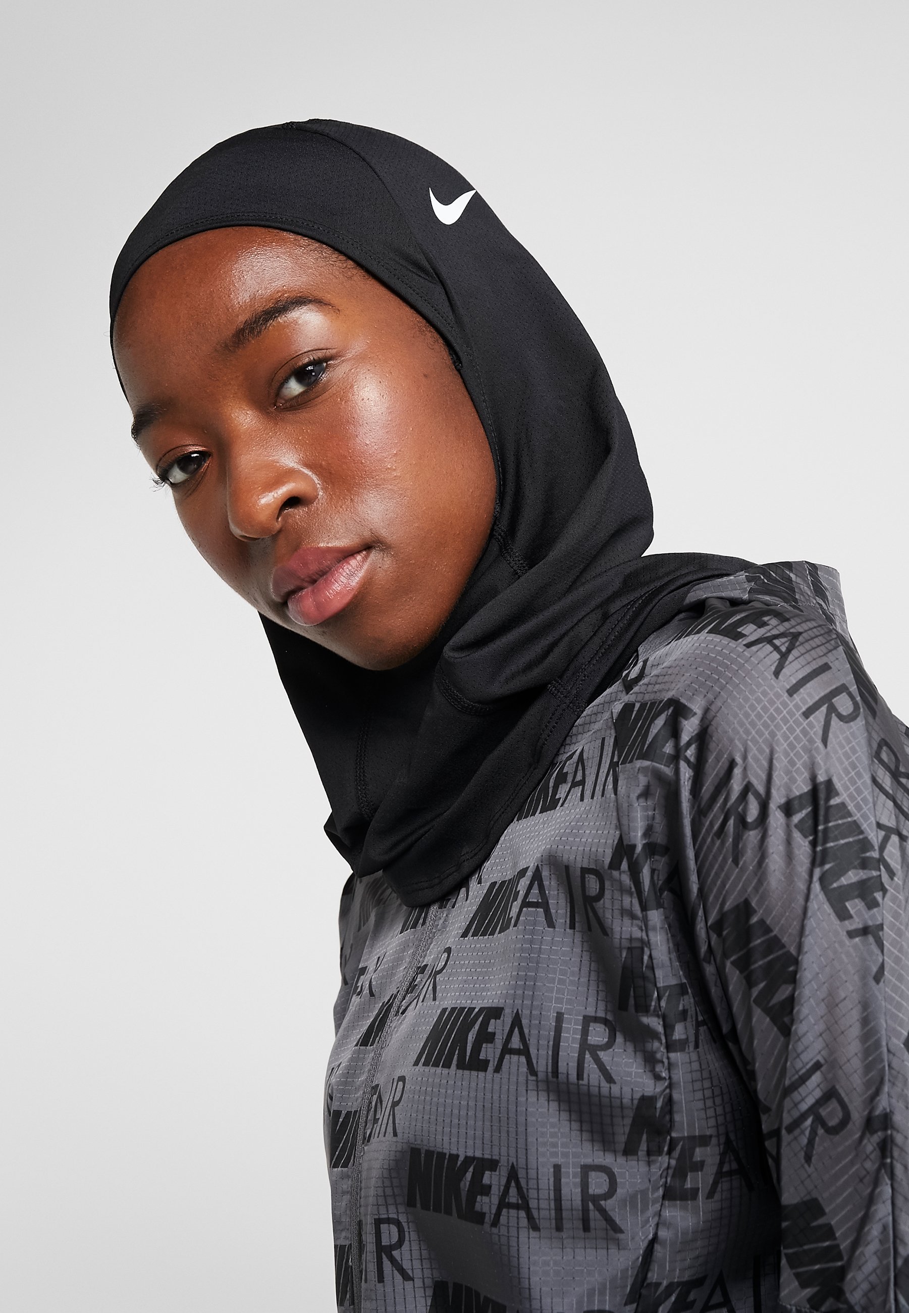 Nike Performance PRO HIJAB - Hoofddoek - zwart/wit