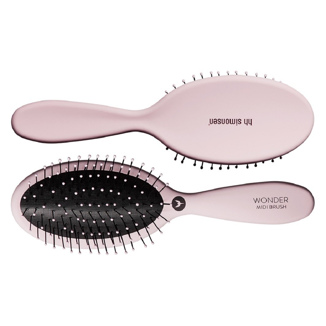 HH Simonsen Flach- und Paddelpinsel Wonder Brush Midi Dusty Rose - 1 Stück
