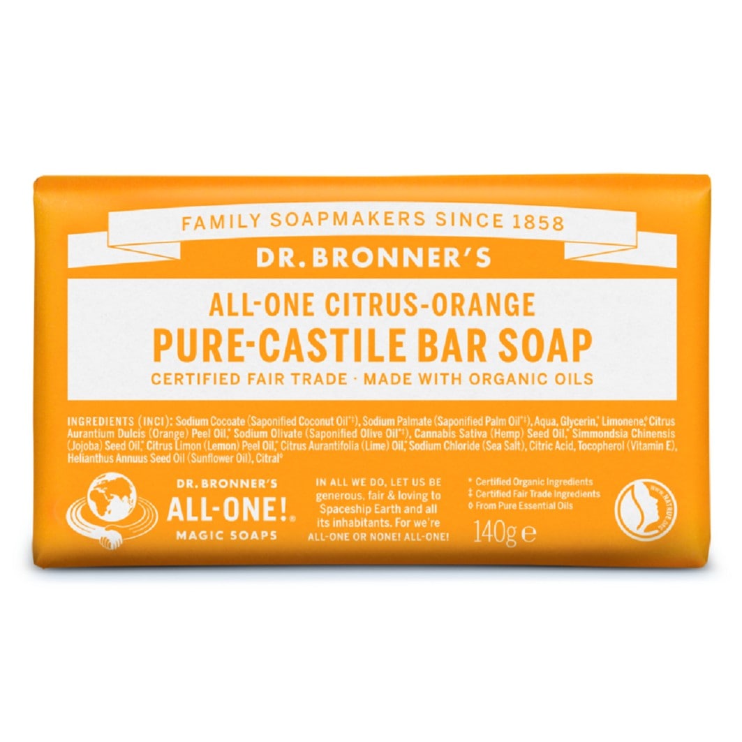 Dr. Bronner's handzeep met citrus- en sinaasappelgeur - 140 g