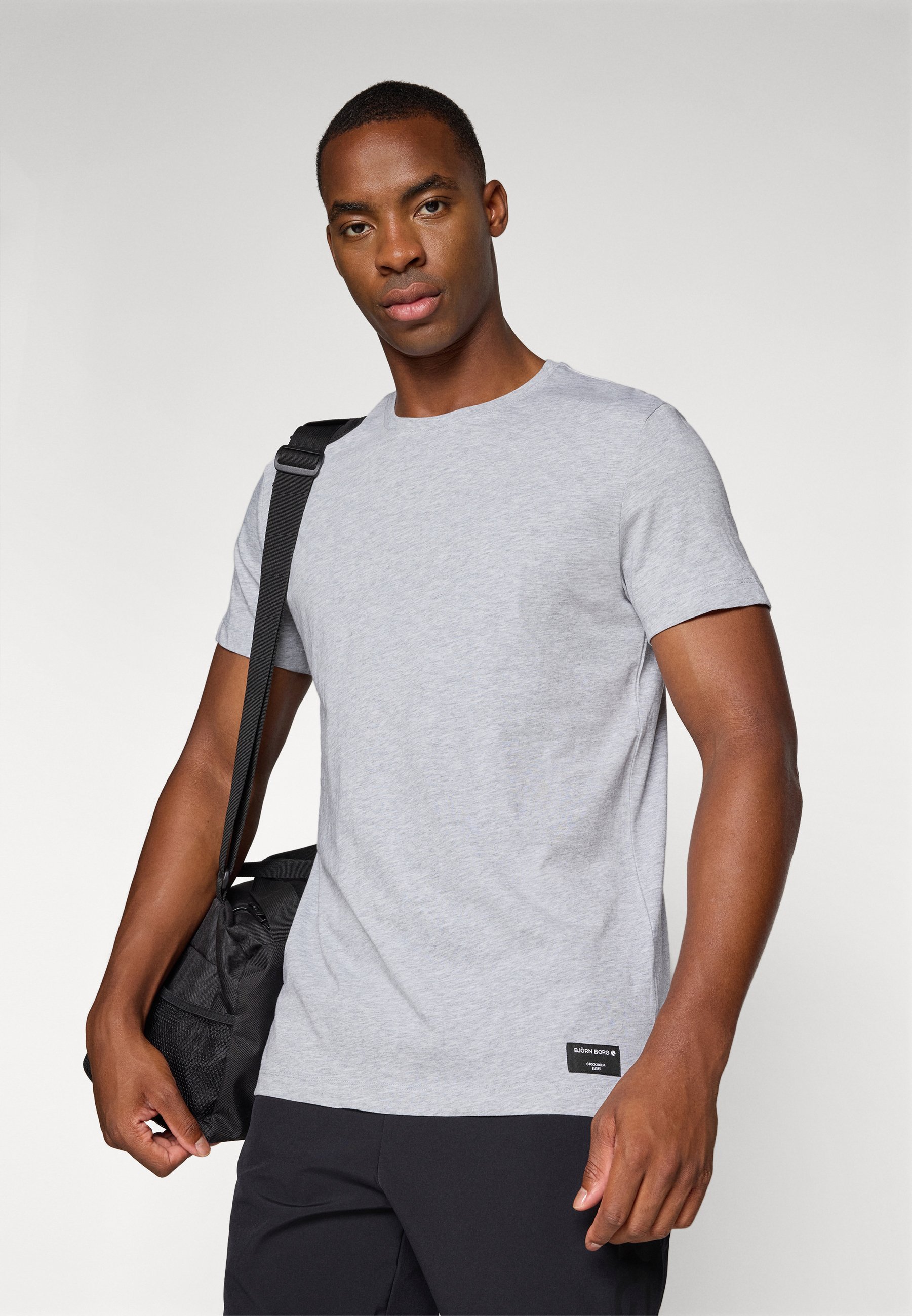 Björn Borg CENTRE - T-shirt basic - grigio chiaro mélange