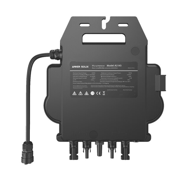 Centrală electrică bifacială pentru balcon 900W / 800W, inclusiv baterie de stocare și suport de perete pentru acoperișuri cu țiglă
