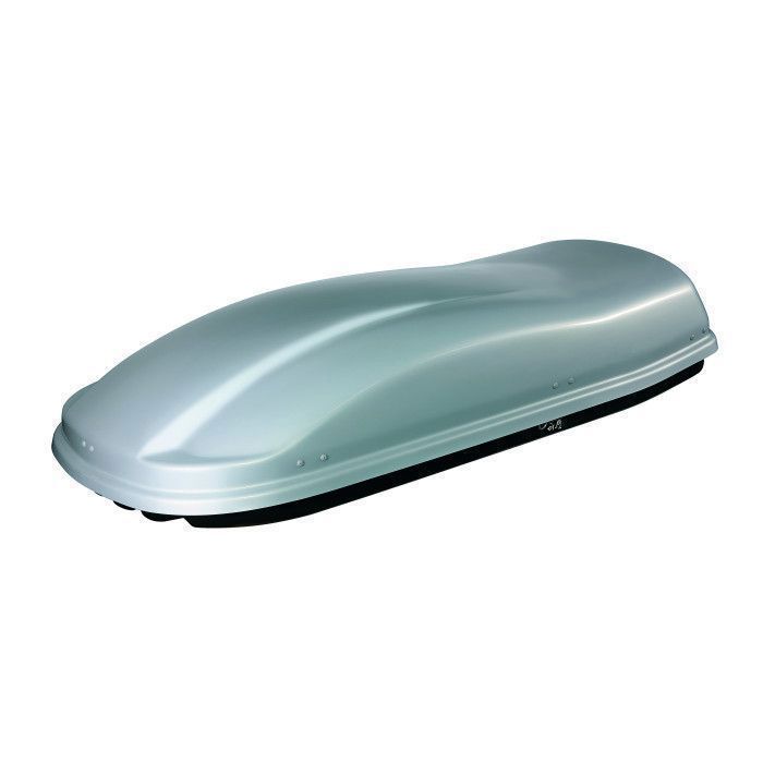 Cofre de techo Farad Marlin de 480 litros, color gris metalizado.