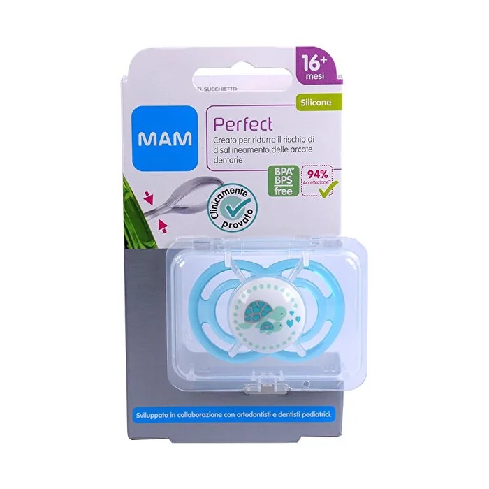 Anneaux de dentition en silicone MAM Perfect 16+ pour garçons