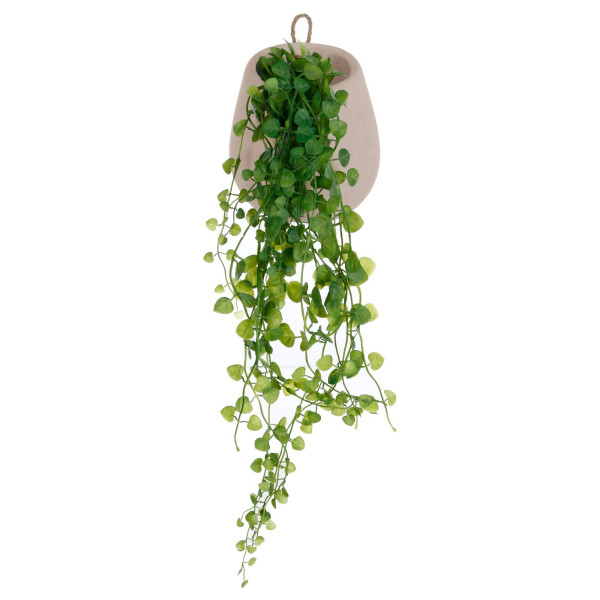 Sztuczn bluszcz w wiszącej doniczce, 58 cm