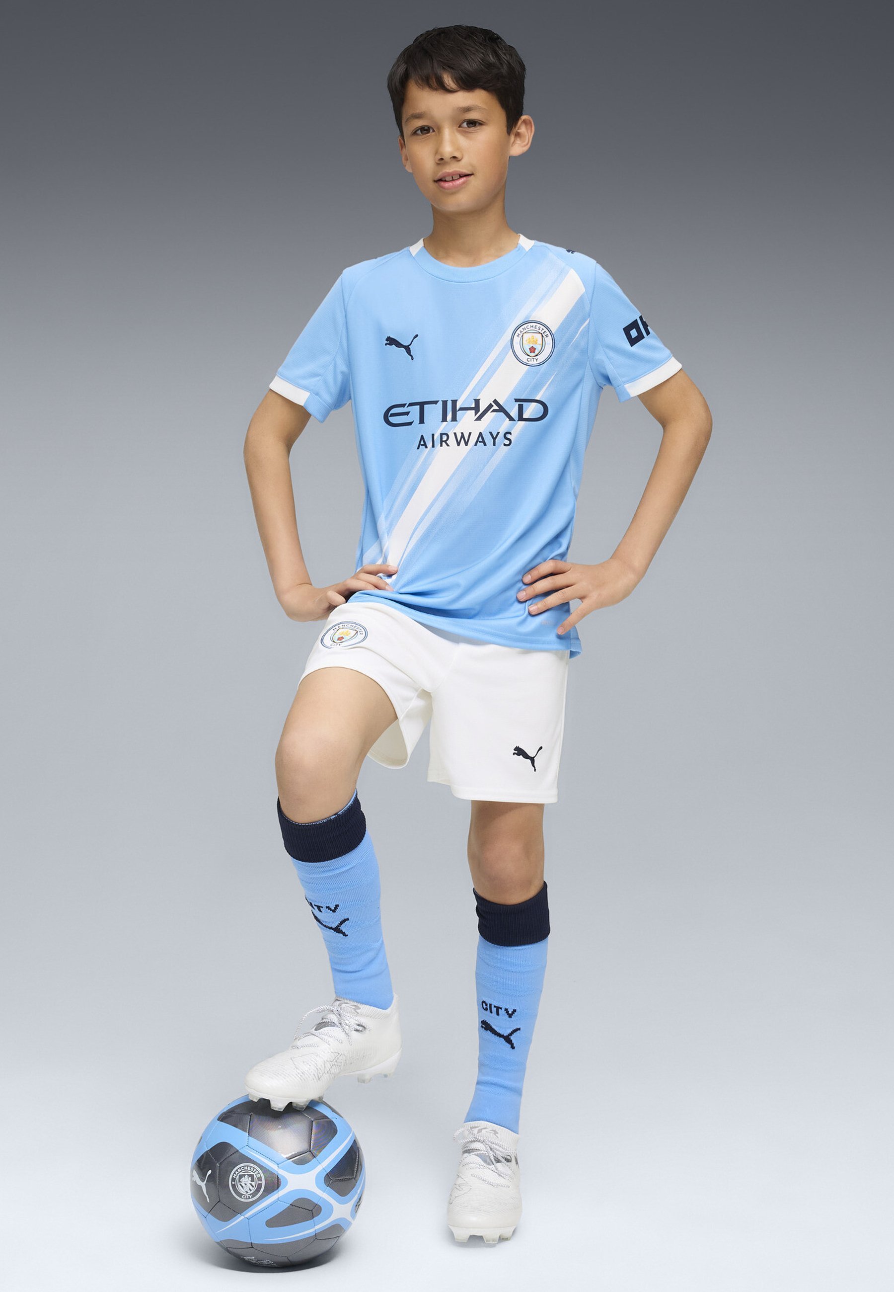 Puma MANCHESTER CITY - Clubkleding - wit-team lichtblauw