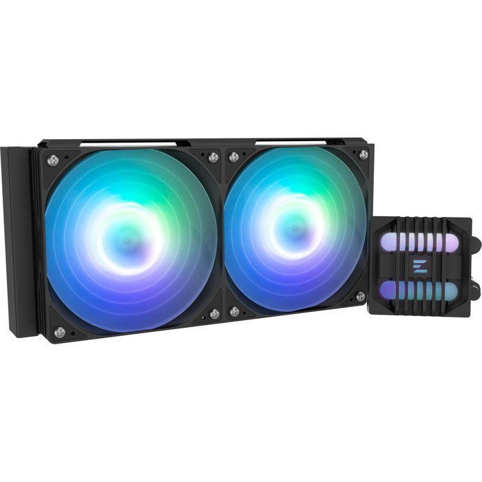ZALMAN Alpha2 SE A24 - ZM-ALPHA2SEA24BK - Vannkjøling AIO - 2x 120 mm ARGB-vifter - Svart