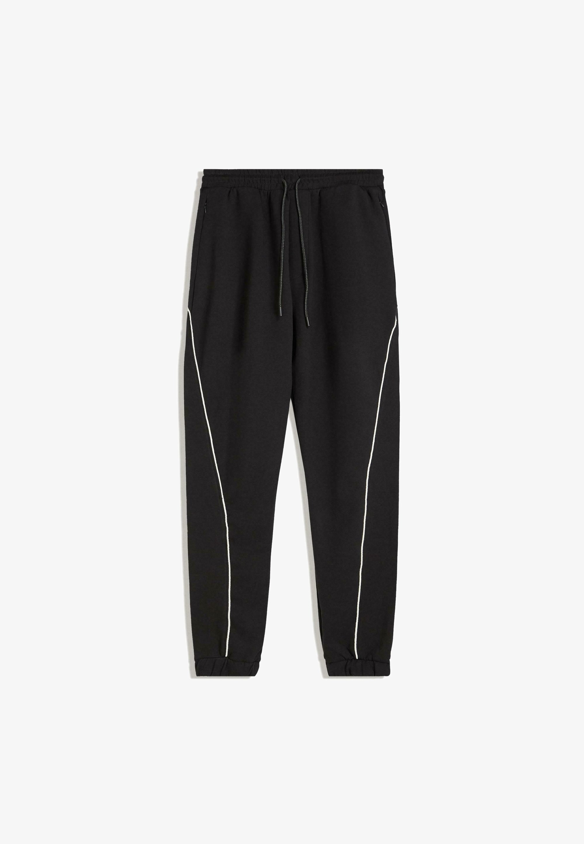 Bershka JOGGERS - Trainingsbroek - zwart