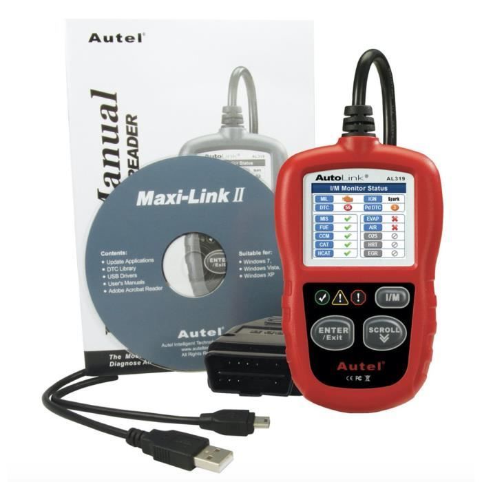 Autel AutoLink AL319 Diagnostic Tool - Multi-brand Diagnostic Tool