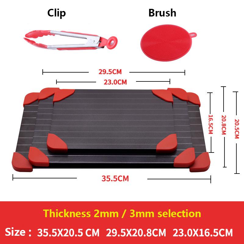 Fast Defrosting Tray Thaw Frozen Food Meat Fruit Quick Defrosting Plate Board Defrost Kitchen Gadget Tool Magic Defrost Tray
