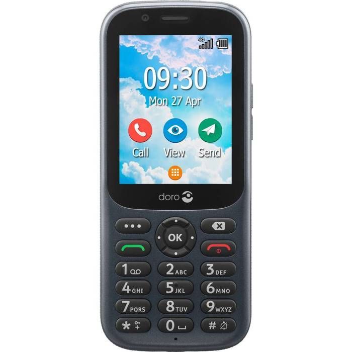 Telefono cellulare - DORO - 730X - IP54 - Pulsante SOS - Grigio
