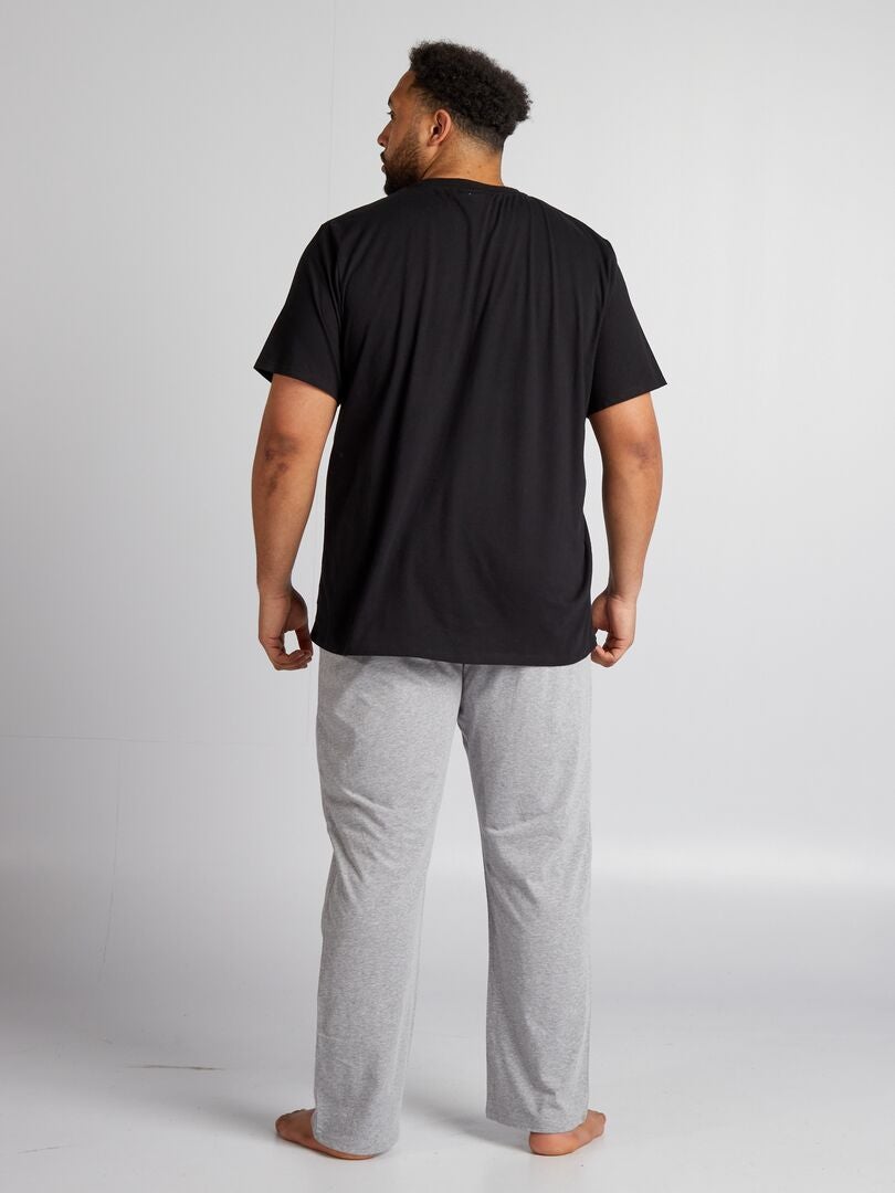 Conjunto de pijama de 2 piezas de Batman - Negro