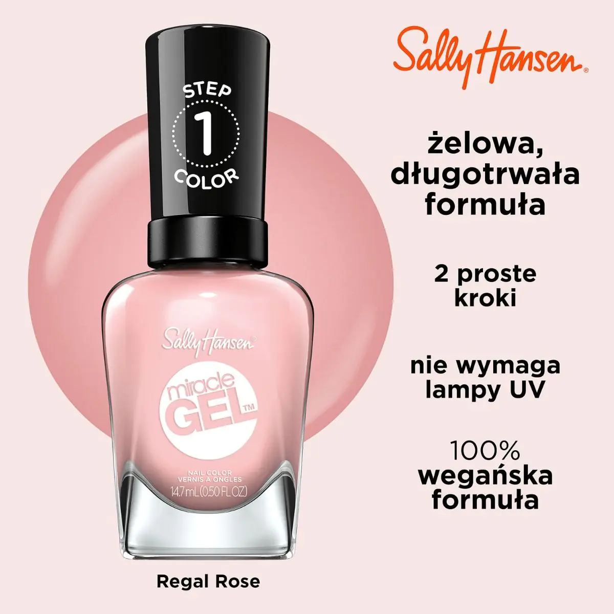 Sally Hansen Miracle Gel Lakier do paznokci,