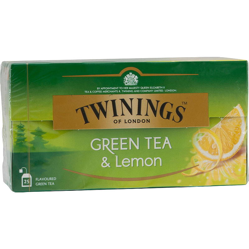 Twinings Grönt te med citron 25 påsar