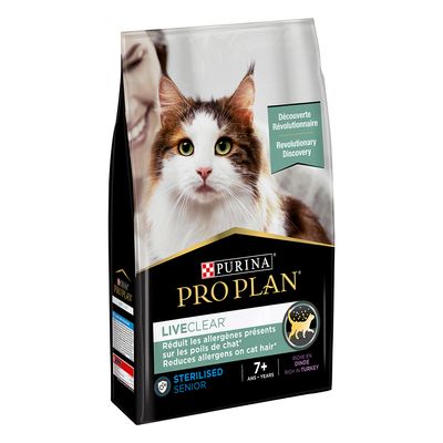 Purina Pro Plan LiveClear Sterilised Adult 7+ - Kalkoen