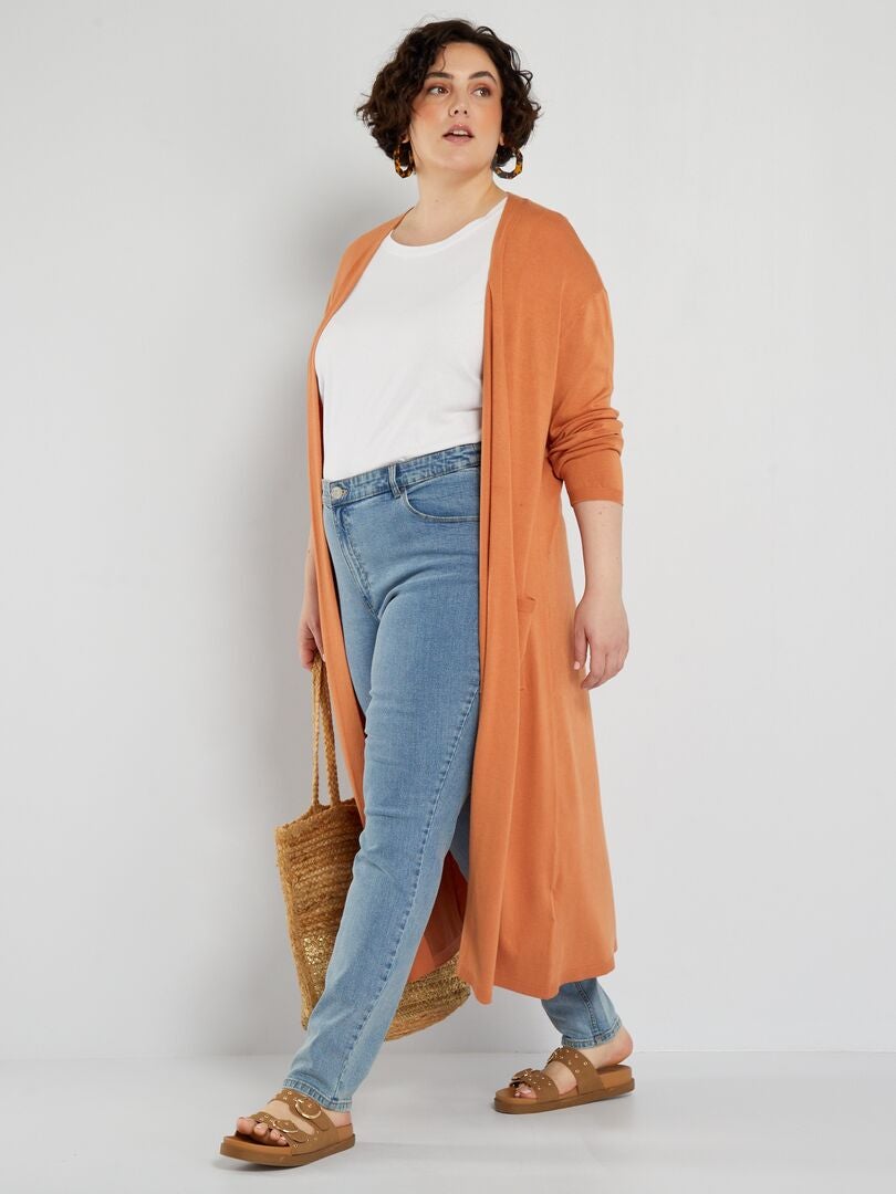 Lange gebreide cardigan - BRUIN
