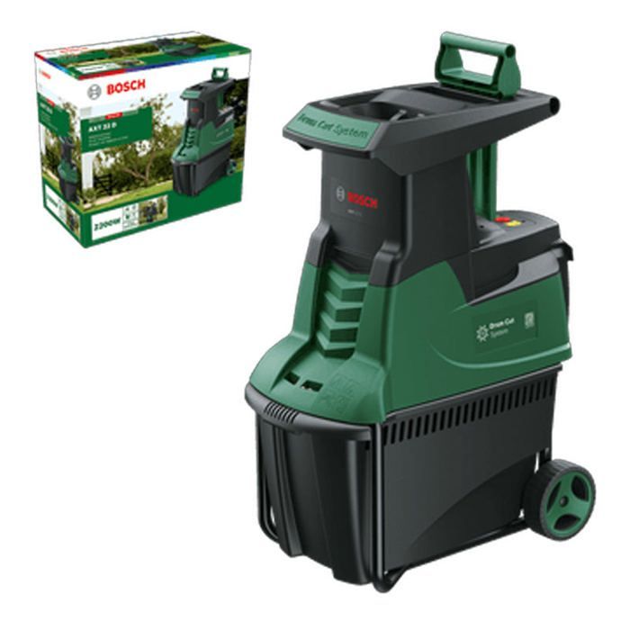Trituradora silenciosa Bosch AXT 22 D, verde - 0600803003