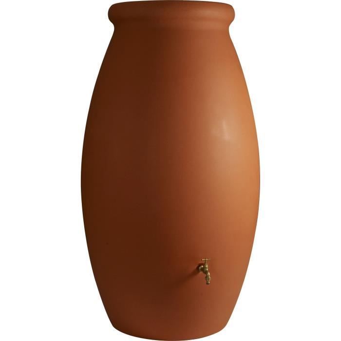 Recolector de agua de tina rotomoldeada - BELLI - 1000 L - Terracota