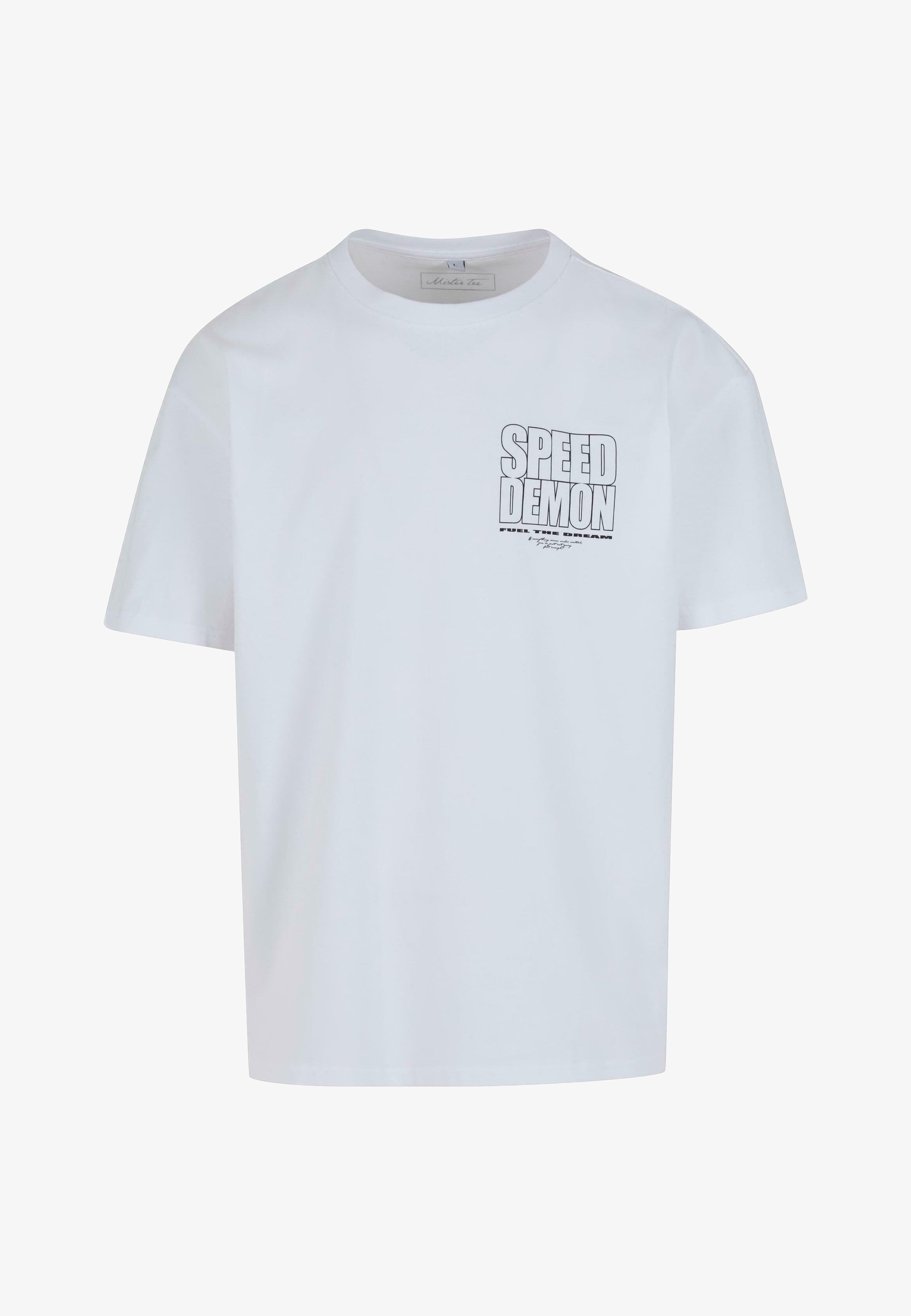 Mister Tee SPEED DEMON T-shirt - T-shirt met print - wit