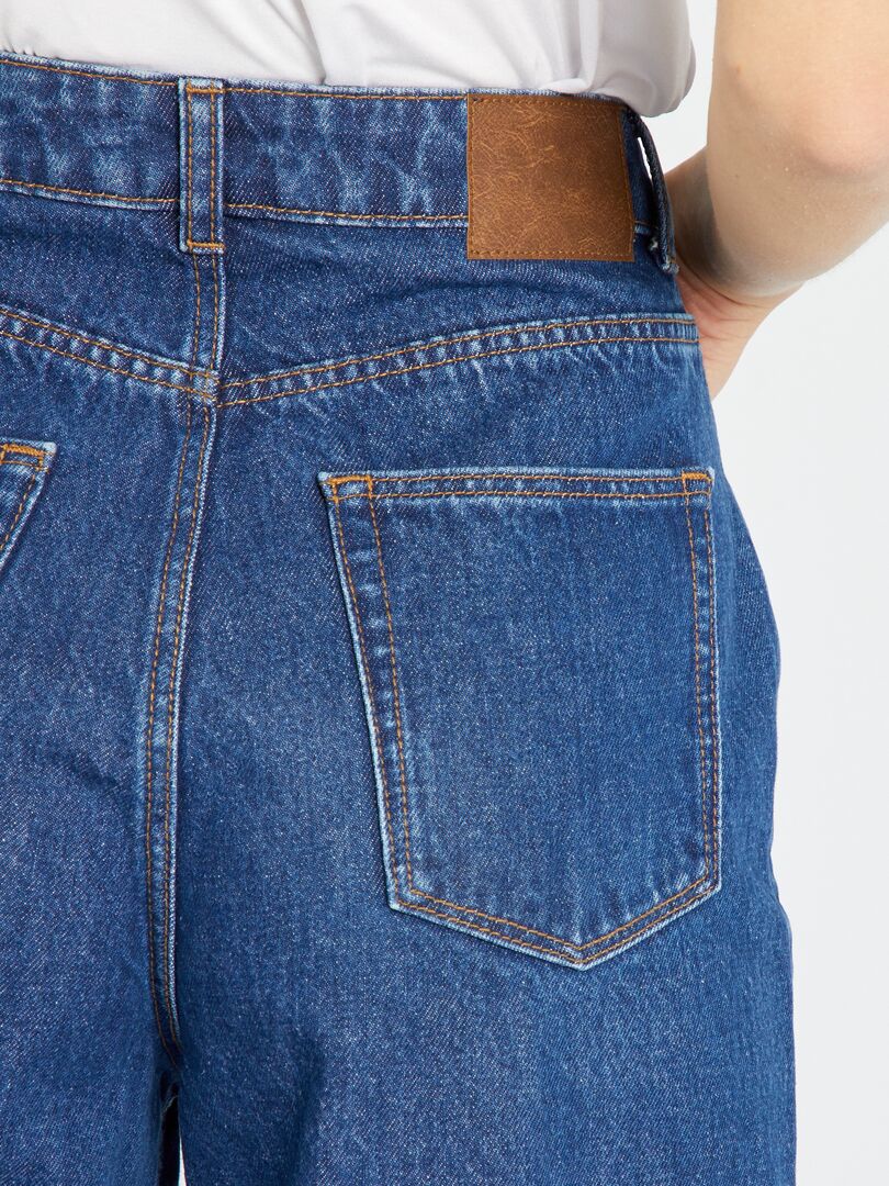 Pantalones vaqueros de pierna ancha - 32L - AZUL