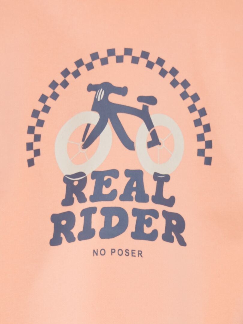 Ruimvallende hoodie met kangoeroezak - ORANJE